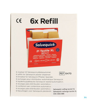 Salvequick recharge textile xl 6pc