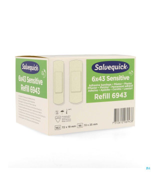 Salvequick recharge sensitive 6pc