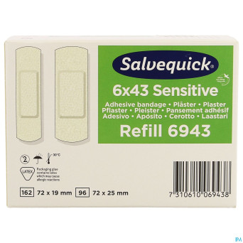 Salvequick recharge sensitive 6pc