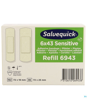 Salvequick recharge sensitive 6pc
