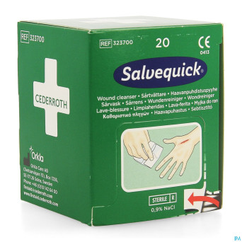Salvequick savett 20 lingettes