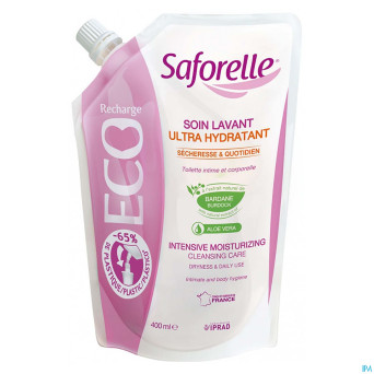 Saforelle soin lavant ultra hydra eco rechar.400ml