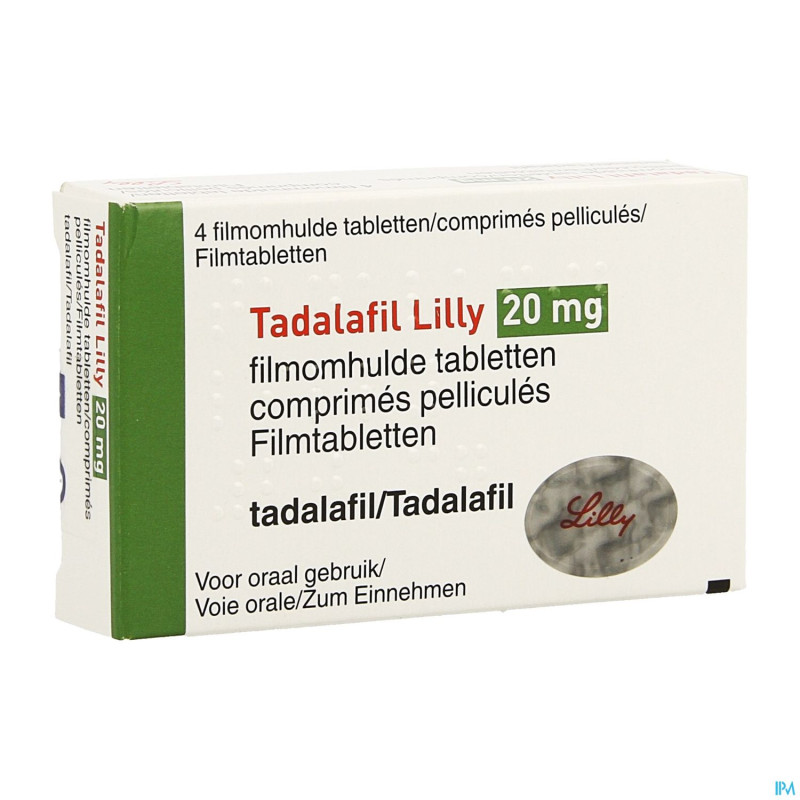 Tadalafil lilly 20mg comp pell   4 x 20mg