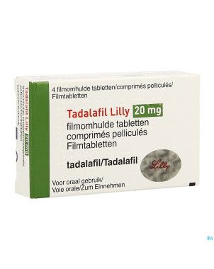 Tadalafil lilly 20mg comp pell   4 x 20mg
