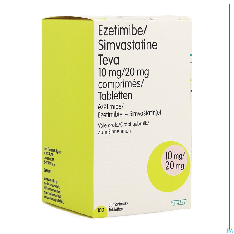 Ezesimteva  10mg/20mg comp 100 hdpe