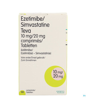Ezesimteva  10mg/20mg comp 100 hdpe