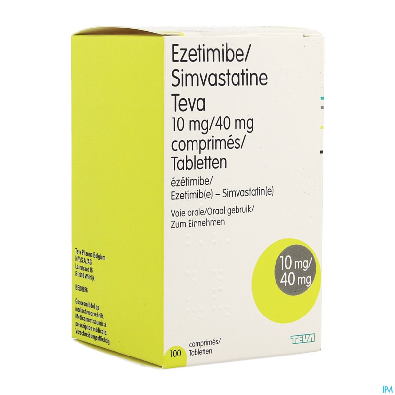 Ezesimteva 10mg/40mg comp 100