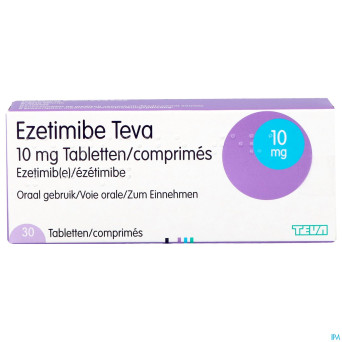 Ezetimibe teva generics 10mg comp  30