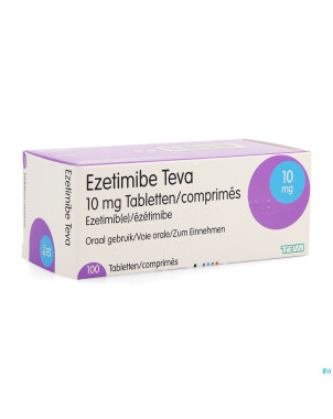 Ezetimibe teva generics 10mg comp 100