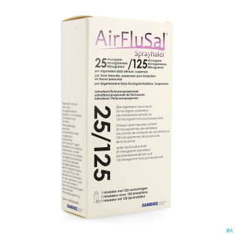 Airflusal sprayhaler 25mcg/125mcg inhal 1x120