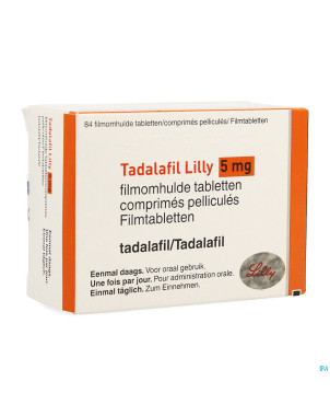 Tadalafil lilly  5mg comp pell 84 x  5mg