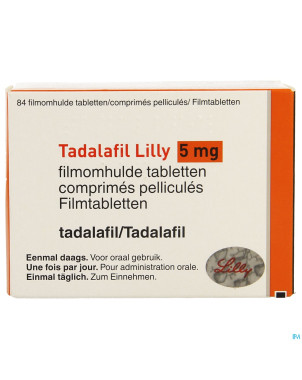 Tadalafil lilly  5mg comp pell 84 x  5mg