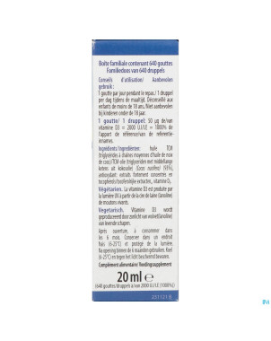 Vitamine d3 forte    fl 20ml