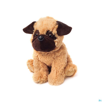 Warmies coussin noyaux cerises mini chien brun