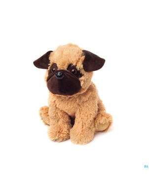 Warmies coussin noyaux cerises mini chien brun