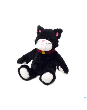 Warmies coussin noyaux cerises mini chat noir