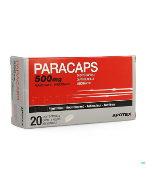 Paracaps 500mg caps molles 20 x 500mg