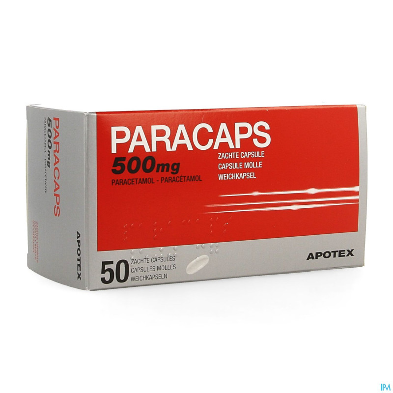 Paracaps 500mg caps molles 50 x 500mg