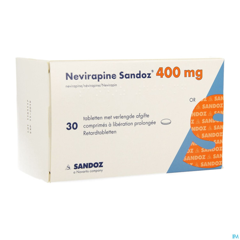 Nevirapine sandoz 400mg lib.prol. comp 30