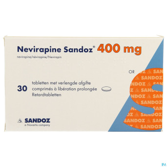 Nevirapine sandoz 400mg lib.prol. comp 30