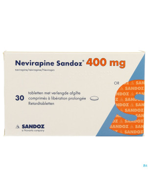 Nevirapine sandoz 400mg lib.prol. comp 30