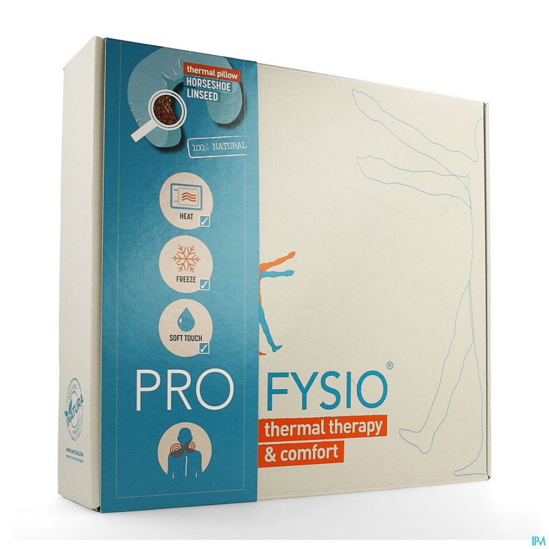 Profysio lin graine coussin horse shoe cervico