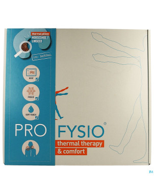 Profysio lin graine coussin horse shoe cervico