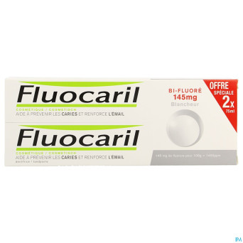 Fluocaril bi-fluore 145 blancheur duo 2x75ml