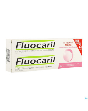 Fluocaril bi-fluore 145 dents sensibles duo 2x75ml