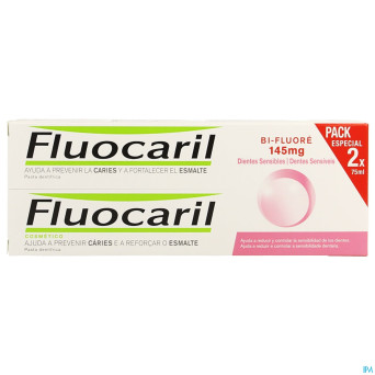 Fluocaril bi-fluore 145 dents sensibles duo 2x75ml