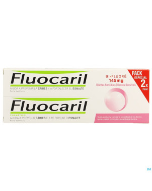 Fluocaril bi-fluore 145 dents sensibles duo 2x75ml