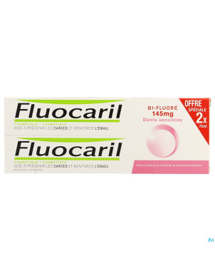 Fluocaril bi-fluore 145 dents sensibles duo 2x75ml