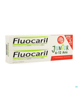 Duo fluocaril junior fruits rouges 2x75ml