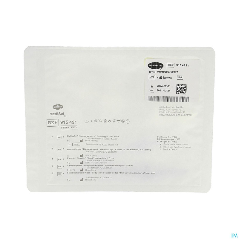 Mediset 163 hartm dialyse peritoneale    1 9154912