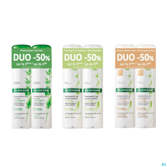 Klorane capil. sh sec ortie teinte    2x150ml