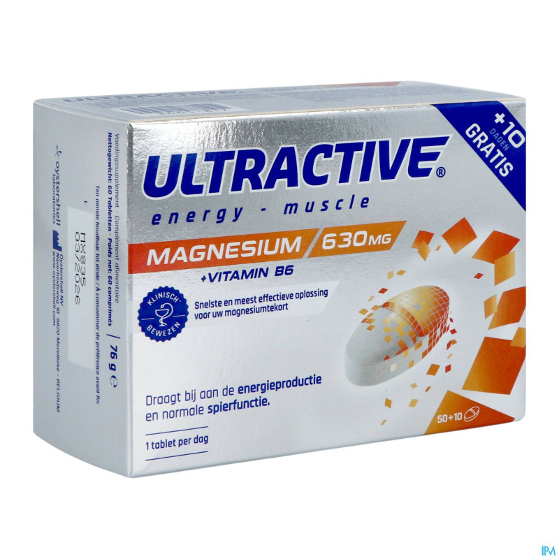 Ultractive magnesium 630mg  comp 60