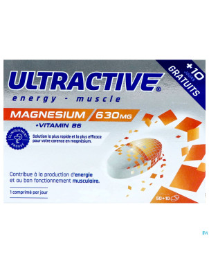Ultractive magnesium 630mg  comp 60
