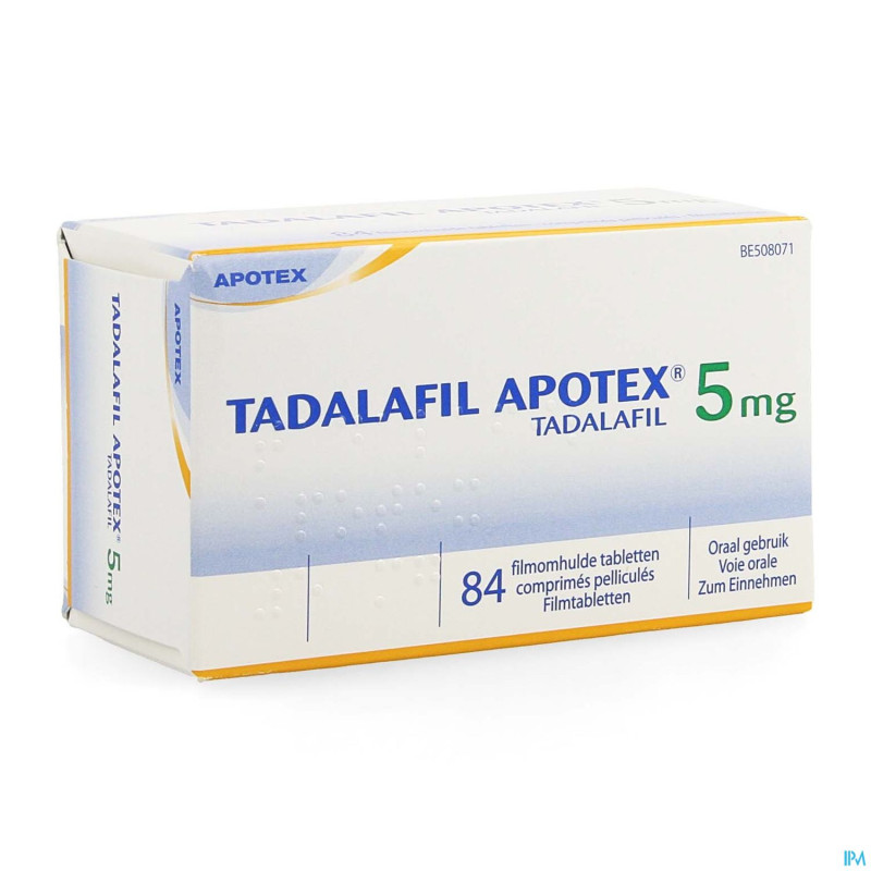 Tadalafil apotex  5mg comp pell  84