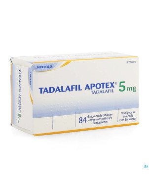 Tadalafil apotex  5mg comp pell  84