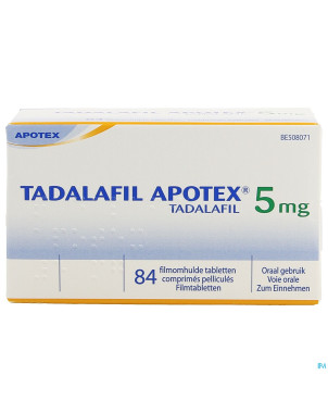 Tadalafil apotex  5mg comp pell  84