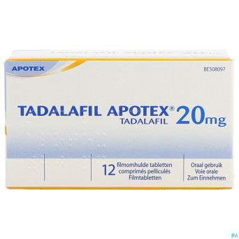 Tadalafil apotex 20mg comp pell  12