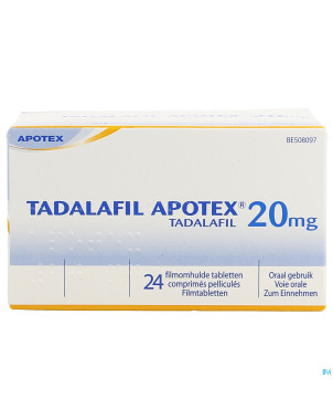 Tadalafil apotex 20mg comp pell  24