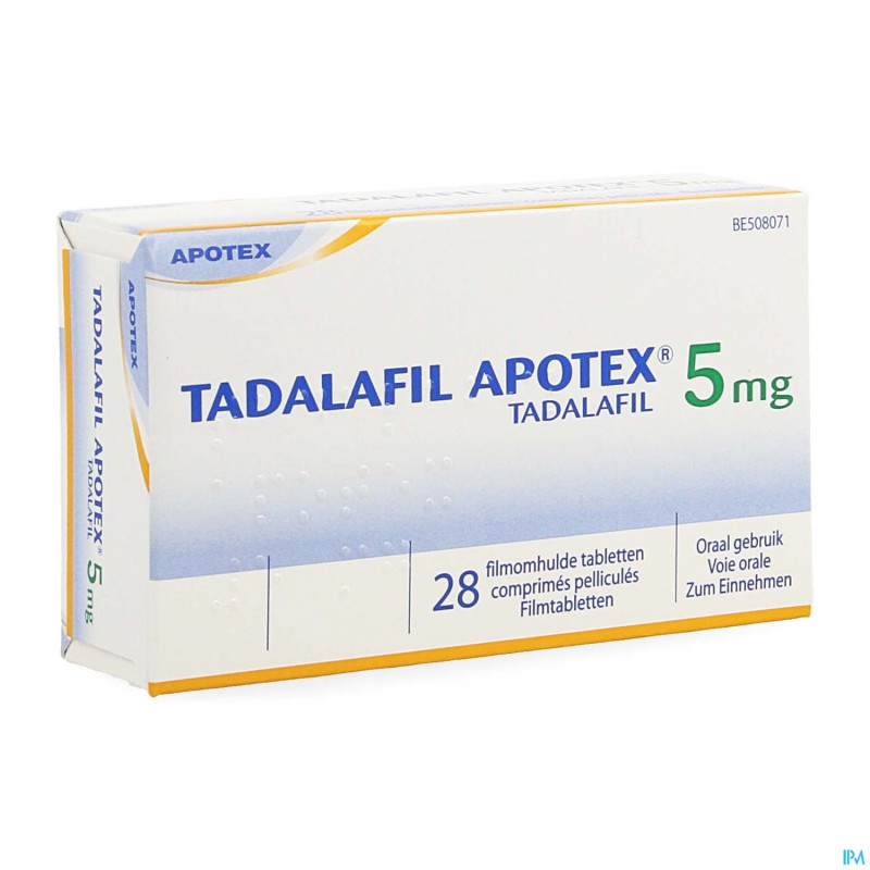Tadalafil apotex  5mg comp pell  28