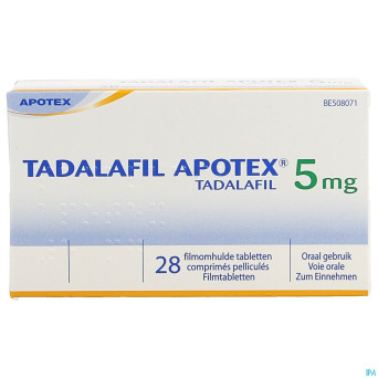 Tadalafil apotex  5mg comp pell  28