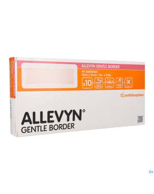 Allevyn gentle border 10,0x25,0cm 10