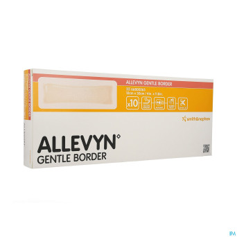 Allevyn gentle border 10,0x30,0cm 10