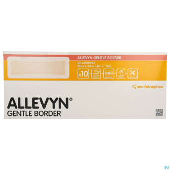 Allevyn gentle border 10,0x30,0cm 10