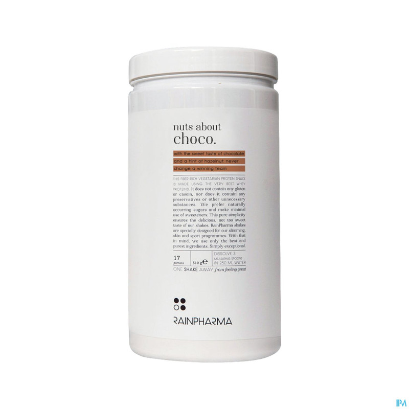 Rainpharma shake classic nuts about choco 510g