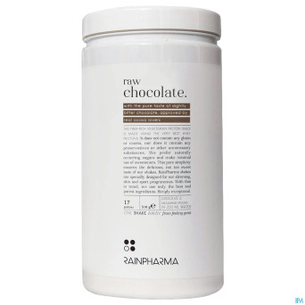 Rainpharma shake stevia raw chocolate 510g