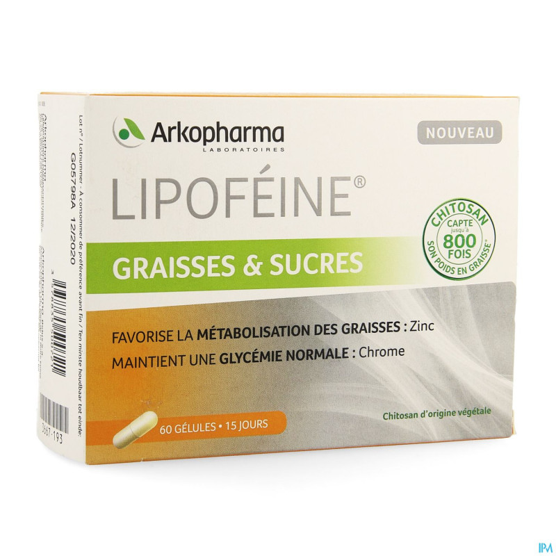 Lipofeine graisses sucres   caps 60
